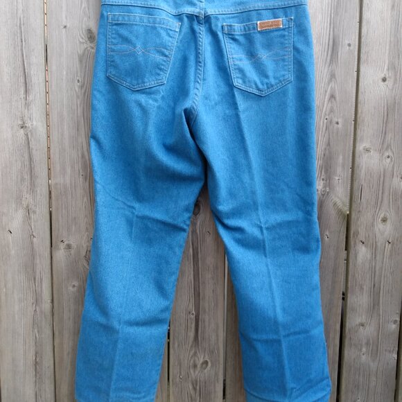 Vintage Jeans 34x27 Blue Denim Made in U.S.A. 70s 80s "Comfort Action Sports" - Picture 6 of 9